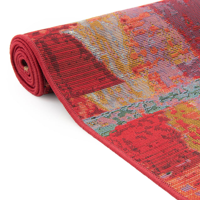 Multicolor 5' 3 x 5' 3 Outdoor Modern Octagon Rug