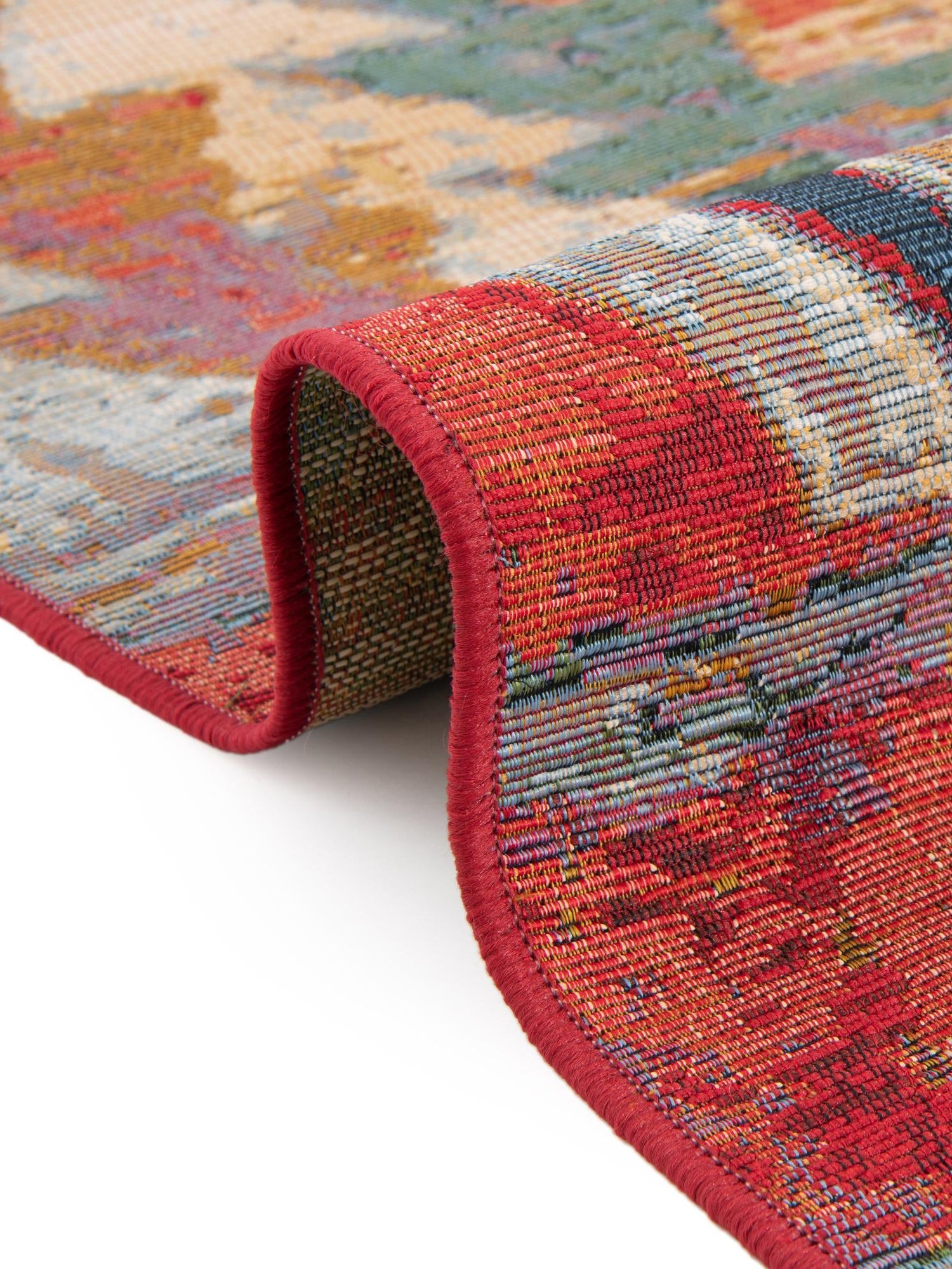 Multicolor 7' 10 x 10' Outdoor Modern Oval Area Rug Weather Resistant for Patio, Deck, Terrace, Balcony, Porch 100% Polypropylene Modern Outside Carpet for Sale at Rug Engine