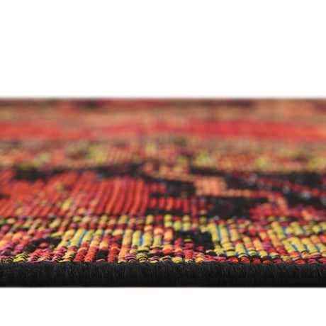 Multicolor 7' 1 x 7' 1 Outdoor Tribal Octagon Area Rug Weather Resistant for Patio, Deck, Terrace, Balcony, Porch Traditional Design Water Safe Outside Carpet for Sale at Rug Engine