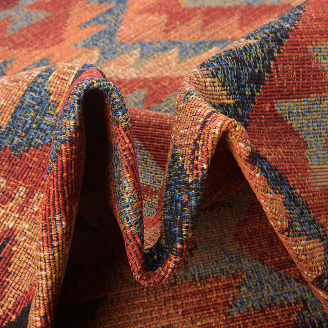 Multicolor 7' 1 x 7' 1 Outdoor Tribal Octagon Rug
