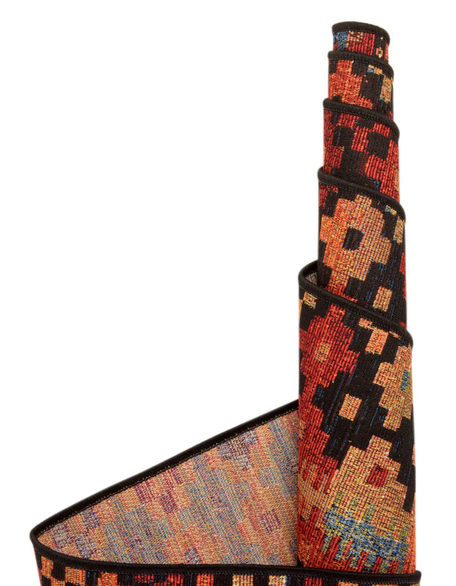 Multicolor 7' 10 x 10' Outdoor Tribal Oval Area Rug Weather Resistant for Patio, Deck, Terrace, Balcony, Porch Traditional Design Water Safe Outside Carpet for Sale at Rug Engine