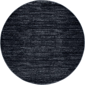 Navy Blue 5' 3 x 5' 3 Jill Zarin Uptown Round Area Rug 70% Polypropylene & 30% Polyester  Contemporary Carpet for Living, Dining, Office, Bedroom for Sale at Rug Engine