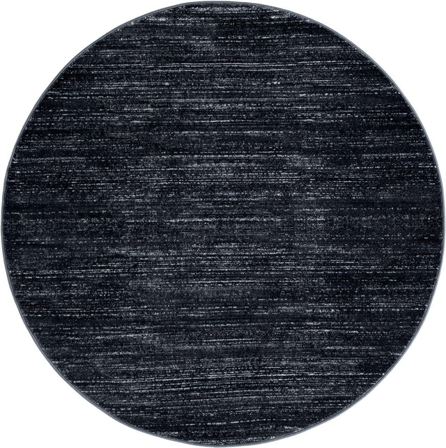 Navy Blue 5' 3 x 5' 3 Jill Zarin Uptown Round Area Rug 70% Polypropylene & 30% Polyester  Contemporary Carpet for Living, Dining, Office, Bedroom for Sale at Rug Engine
