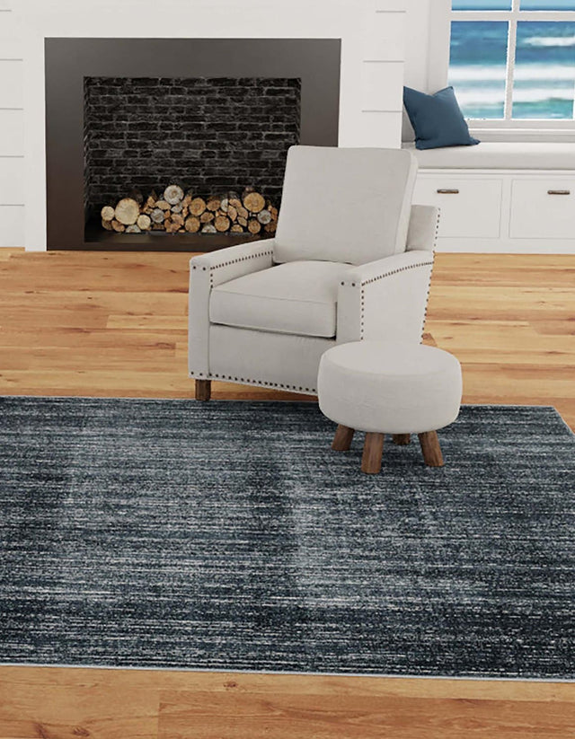 Navy Blue 7' 10 x 7' 10 Jill Zarin Uptown Square Area Rug 70% Polypropylene & 30% Polyester  Contemporary Carpet for Living, Dining, Office, Bedroom for Sale at Rug Engine