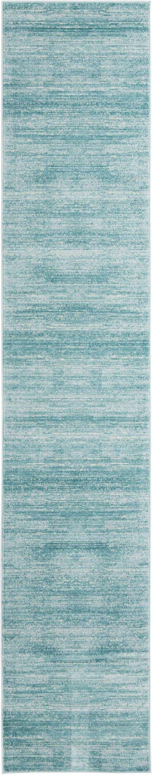 Turquoise 2' 7 x 13' 11 Jill Zarin Uptown Runner Area Rug 70% Polypropylene & 30% Polyester  Contemporary Carpet for Living, Dining, Office, Bedroom for Sale at Rug Engine