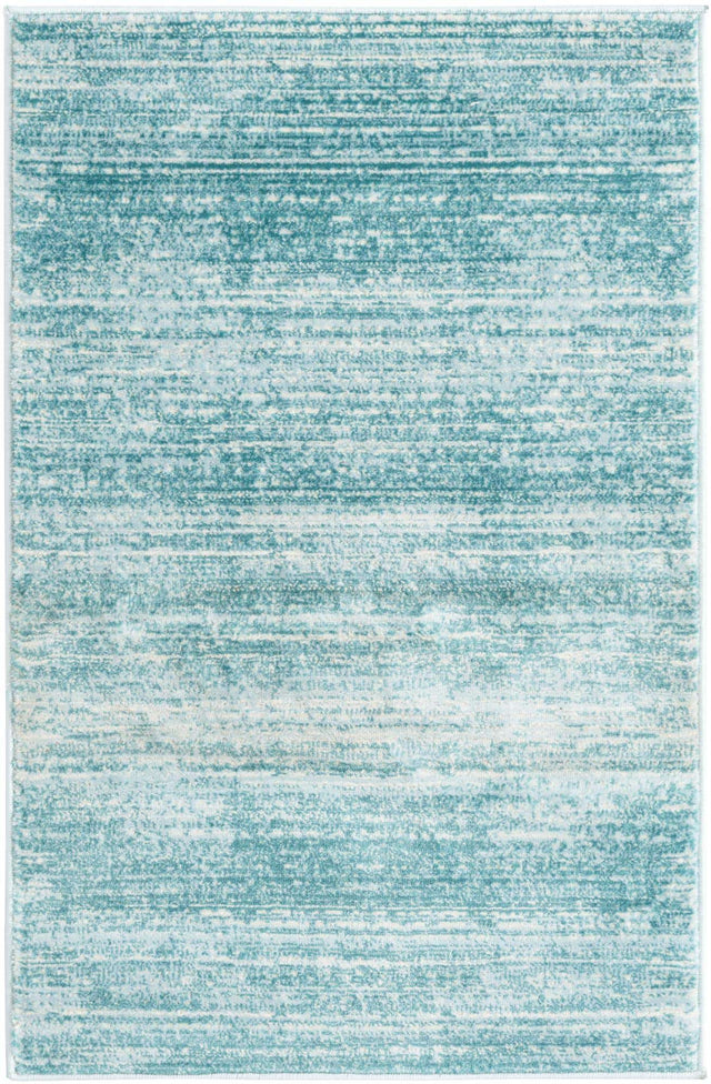 Turquoise 2' x 3' 1 Jill Zarin Uptown Rectangle Area Rug 70% Polypropylene & 30% Polyester  Contemporary Carpet for Living, Dining, Office, Bedroom for Sale at Rug Engine