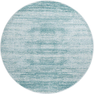 Turquoise 3' 3 x 3' 3 Jill Zarin Uptown Round Area Rug 70% Polypropylene & 30% Polyester  Contemporary Carpet for Living, Dining, Office, Bedroom for Sale at Rug Engine