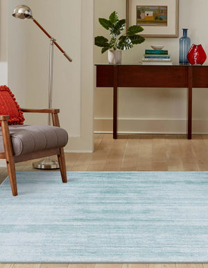 Turquoise 7' 10 x 7' 10 Jill Zarin Uptown Square Area Rug 70% Polypropylene & 30% Polyester  Contemporary Carpet for Living, Dining, Office, Bedroom for Sale at Rug Engine