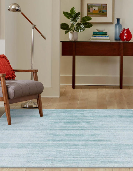 Turquoise 7' 10 x 7' 10 Jill Zarin Uptown Square Area Rug 70% Polypropylene & 30% Polyester  Contemporary Carpet for Living, Dining, Office, Bedroom for Sale at Rug Engine