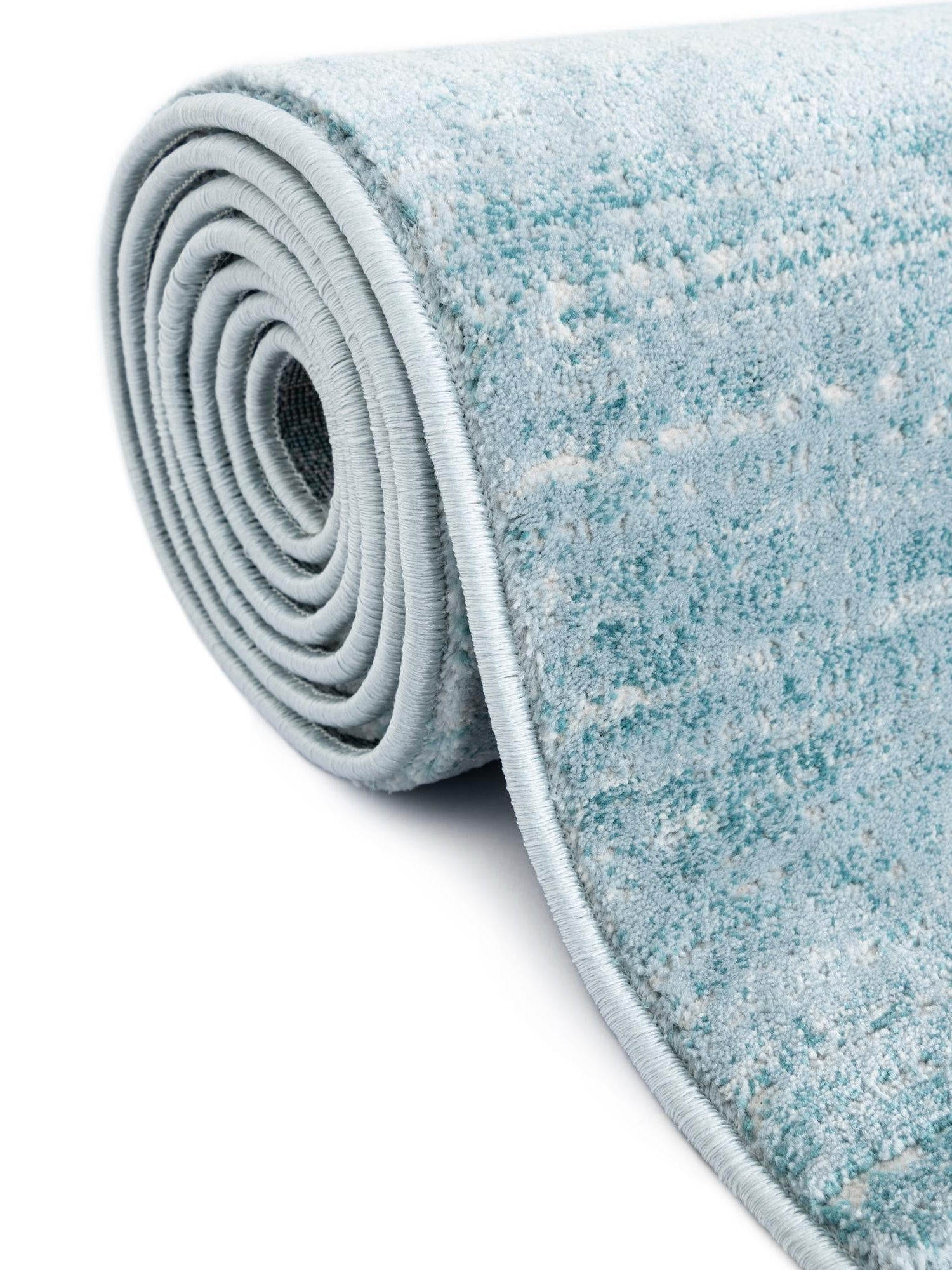 Turquoise 7' 10 x 7' 10 Jill Zarin Uptown Square Area Rug 70% Polypropylene & 30% Polyester  Contemporary Carpet for Living, Dining, Office, Bedroom for Sale at Rug Engine