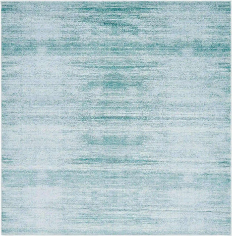 Turquoise 7' 10 x 7' 10 Jill Zarin Uptown Square Area Rug 70% Polypropylene & 30% Polyester  Contemporary Carpet for Living, Dining, Office, Bedroom for Sale at Rug Engine