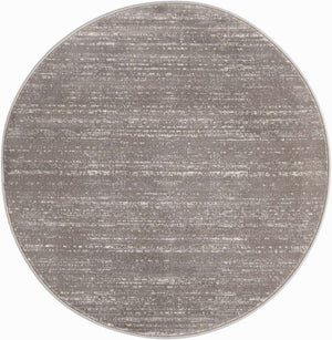 Gray 3' 3 x 3' 3 Jill Zarin Uptown Round Area Rug 70% Polypropylene & 30% Polyester  Contemporary Carpet for Living, Dining, Office, Bedroom for Sale at Rug Engine