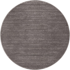 Gray 5' 3 x 5' 3 Jill Zarin Uptown Round Area Rug 70% Polypropylene & 30% Polyester  Contemporary Carpet for Living, Dining, Office, Bedroom for Sale at Rug Engine