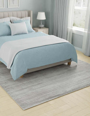 Gray 7' 10 x 7' 10 Jill Zarin Uptown Square Area Rug 70% Polypropylene & 30% Polyester  Contemporary Carpet for Living, Dining, Office, Bedroom for Sale at Rug Engine