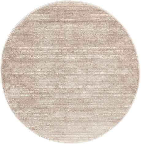 Brown 3' 3 x 3' 3 Jill Zarin Uptown Round Area Rug 70% Polypropylene & 30% Polyester  Contemporary Carpet for Living, Dining, Office, Bedroom for Sale at Rug Engine