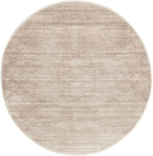 Brown 3' 3 x 3' 3 Jill Zarin Uptown Round Area Rug 70% Polypropylene & 30% Polyester  Contemporary Carpet for Living, Dining, Office, Bedroom for Sale at Rug Engine