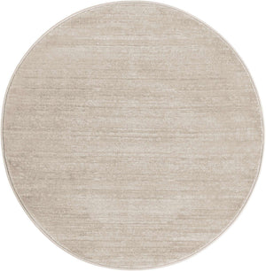 Beige 3' 3 x 3' 3 Jill Zarin Uptown Round Area Rug 70% Polypropylene & 30% Polyester  Contemporary Carpet for Living, Dining, Office, Bedroom for Sale at Rug Engine