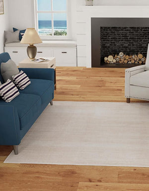 Beige 7' 10 x 7' 10 Jill Zarin Uptown Square Area Rug 70% Polypropylene & 30% Polyester  Contemporary Carpet for Living, Dining, Office, Bedroom for Sale at Rug Engine