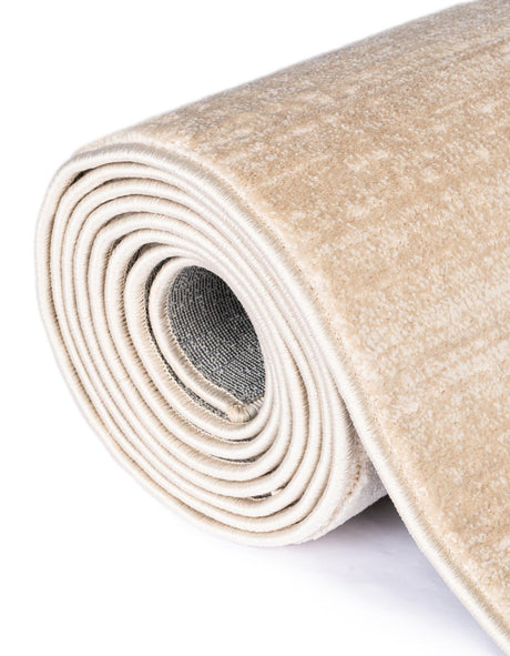 Beige 7' 10 x 7' 10 Jill Zarin Uptown Square Area Rug 70% Polypropylene & 30% Polyester  Contemporary Carpet for Living, Dining, Office, Bedroom for Sale at Rug Engine