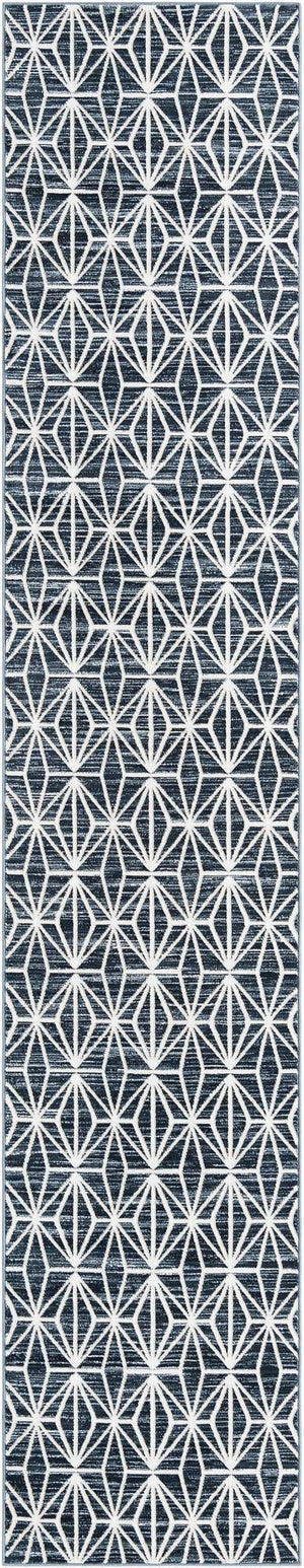 Navy Blue 2' 7 x 13' 11 Jill Zarin Uptown Runner Area Rug 70% Polypropylene & 30% Polyester  Contemporary Carpet for Living, Dining, Office, Bedroom for Sale at Rug Engine
