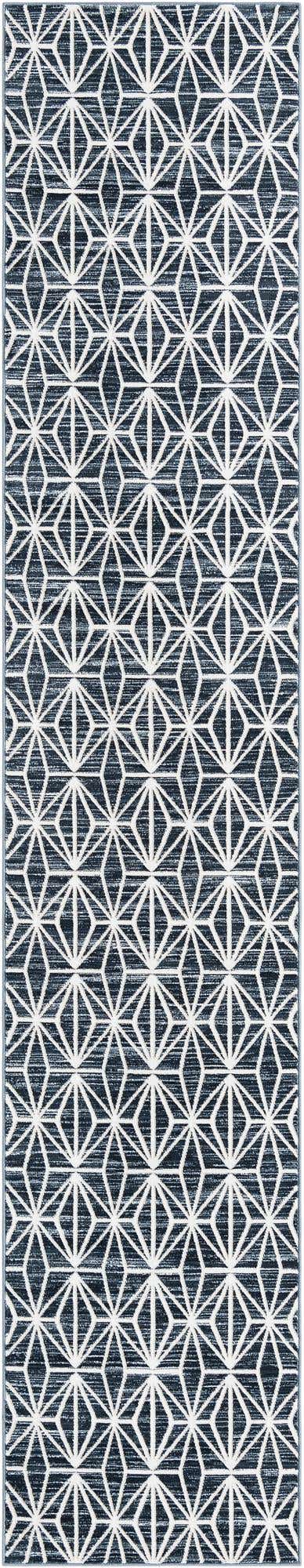 Navy Blue 2' 7 x 13' 11 Jill Zarin Uptown Runner Area Rug 70% Polypropylene & 30% Polyester  Contemporary Carpet for Living, Dining, Office, Bedroom for Sale at Rug Engine
