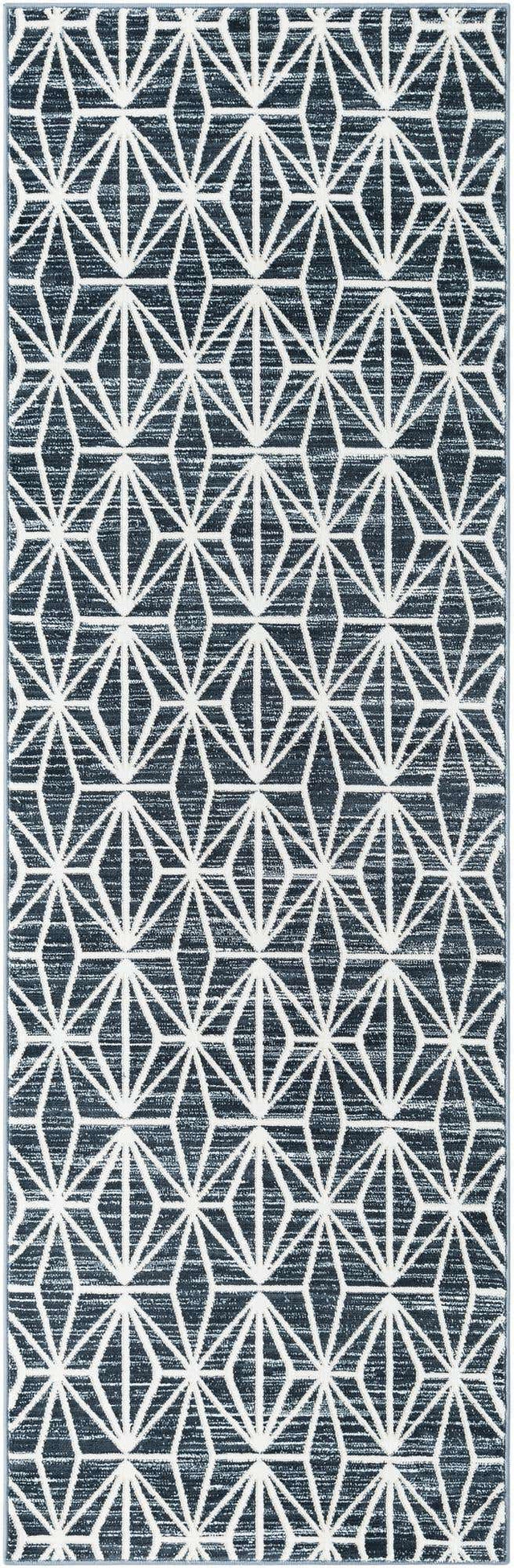 Navy Blue 2' 7 x 8' Jill Zarin Uptown Runner Area Rug 70% Polypropylene & 30% Polyester  Contemporary Carpet for Living, Dining, Office, Bedroom for Sale at Rug Engine