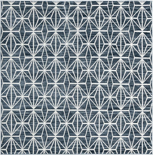 Navy Blue 7' 10 x 7' 10 Jill Zarin Uptown Square Area Rug 70% Polypropylene & 30% Polyester  Contemporary Carpet for Living, Dining, Office, Bedroom for Sale at Rug Engine
