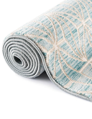 Blue 7' 10 x 7' 10 Jill Zarin Uptown Square Area Rug 70% Polypropylene & 30% Polyester  Contemporary Carpet for Living, Dining, Office, Bedroom for Sale at Rug Engine