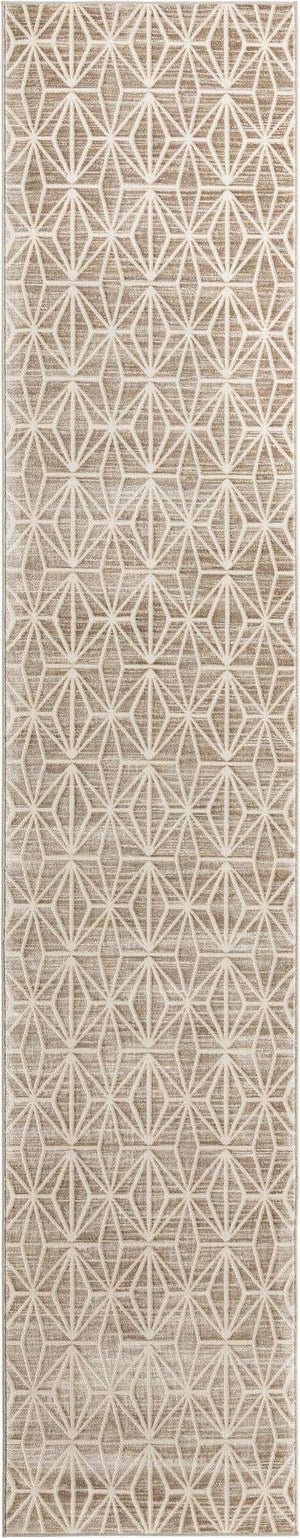 Brown 2' 7 x 13' 11 Jill Zarin Uptown Runner Area Rug 70% Polypropylene & 30% Polyester  Contemporary Carpet for Living, Dining, Office, Bedroom for Sale at Rug Engine