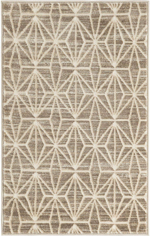 Brown 2' x 3' 1 Jill Zarin Uptown Rectangle Area Rug 70% Polypropylene & 30% Polyester  Contemporary Carpet for Living, Dining, Office, Bedroom for Sale at Rug Engine