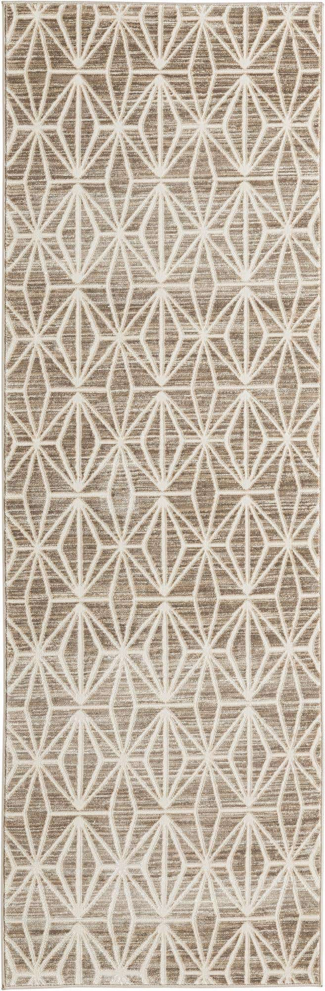 Brown 2' 7 x 8' Jill Zarin Uptown Runner Area Rug 70% Polypropylene & 30% Polyester  Contemporary Carpet for Living, Dining, Office, Bedroom for Sale at Rug Engine