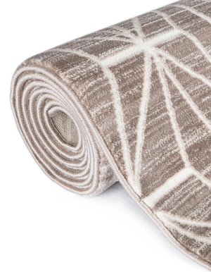 Brown 7' 10 x 7' 10 Jill Zarin Uptown Square Area Rug 70% Polypropylene & 30% Polyester  Contemporary Carpet for Living, Dining, Office, Bedroom for Sale at Rug Engine