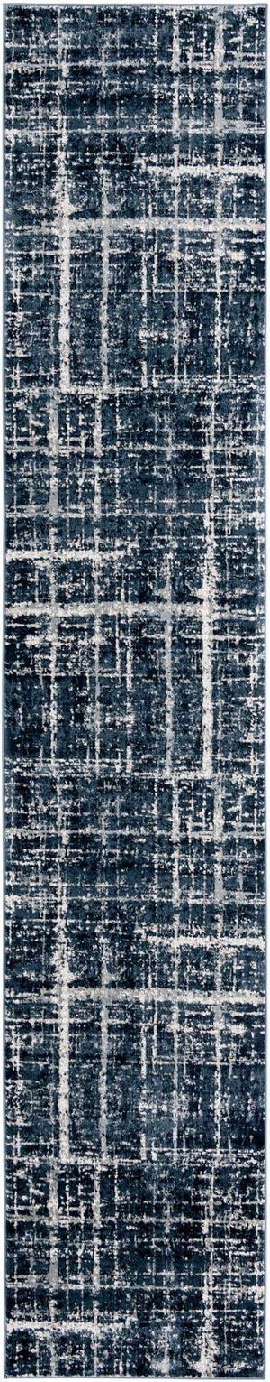 Navy Blue 2' 7 x 13' 11 Jill Zarin Uptown Runner Area Rug 70% Polypropylene & 30% Polyester  Contemporary Carpet for Living, Dining, Office, Bedroom for Sale at Rug Engine