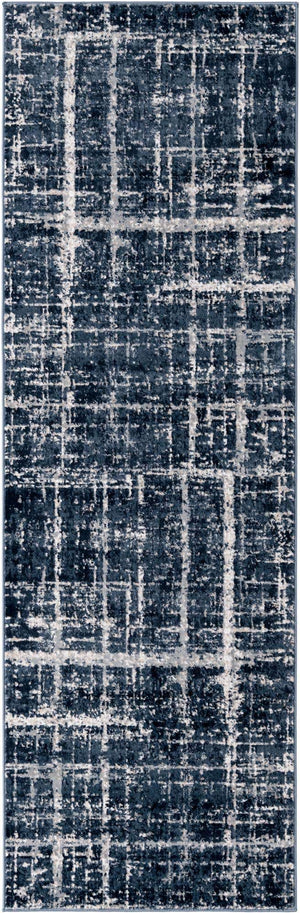 Navy Blue 2' 7 x 8' Jill Zarin Uptown Runner Area Rug 70% Polypropylene & 30% Polyester  Contemporary Carpet for Living, Dining, Office, Bedroom for Sale at Rug Engine
