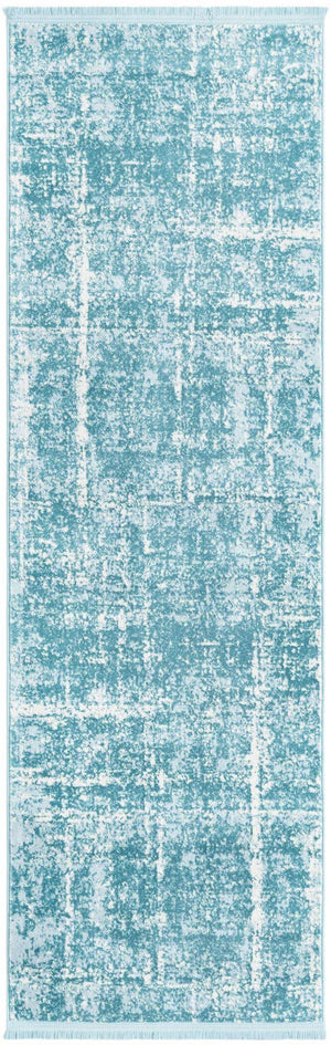 Turquoise 2' 7 x 8' Jill Zarin Uptown Runner Area Rug 70% Polypropylene & 30% Polyester  Contemporary Carpet for Living, Dining, Office, Bedroom for Sale at Rug Engine