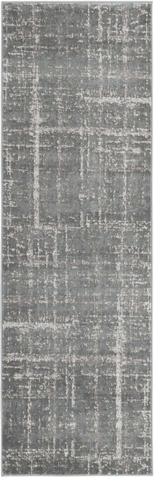 Gray 2' 7 x 8' Jill Zarin Uptown Runner Area Rug 70% Polypropylene & 30% Polyester  Contemporary Carpet for Living, Dining, Office, Bedroom for Sale at Rug Engine