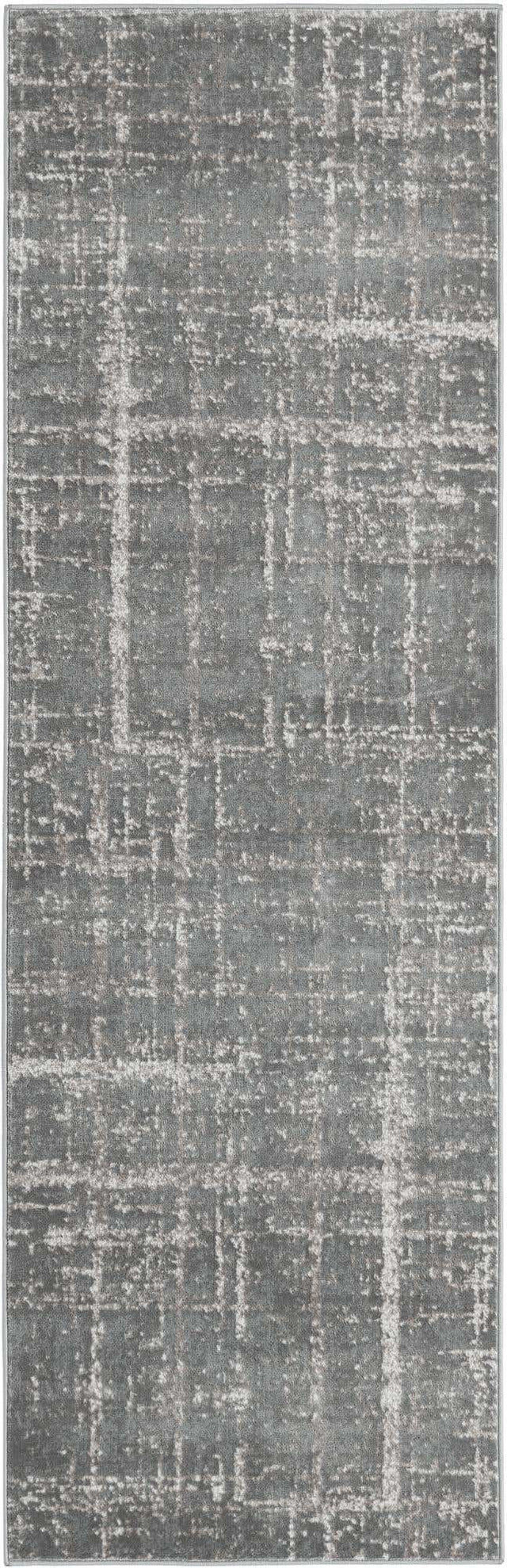 Gray 2' 7 x 8' Jill Zarin Uptown Runner Area Rug 70% Polypropylene & 30% Polyester  Contemporary Carpet for Living, Dining, Office, Bedroom for Sale at Rug Engine