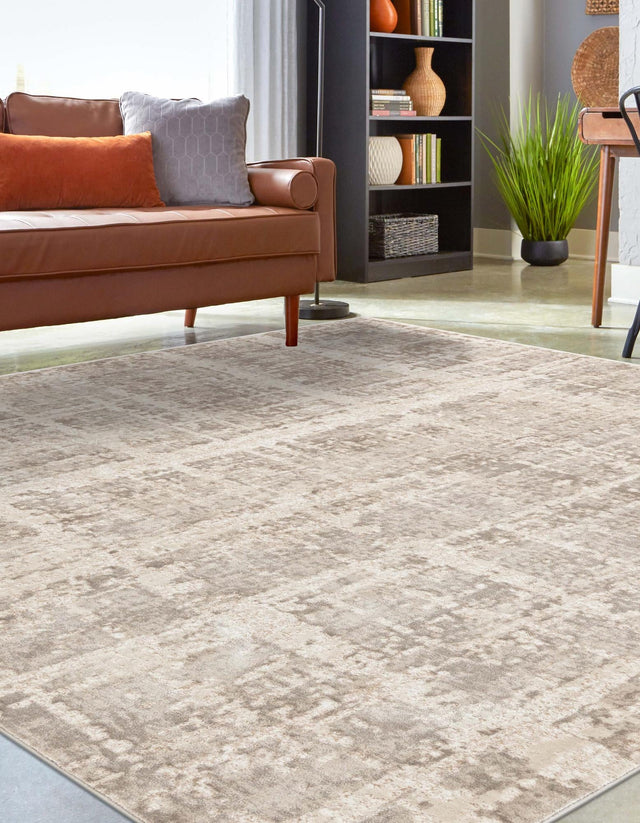 Light Brown 7' 10 x 7' 10 Jill Zarin Uptown Square Area Rug 70% Polypropylene & 30% Polyester  Contemporary Carpet for Living, Dining, Office, Bedroom for Sale at Rug Engine