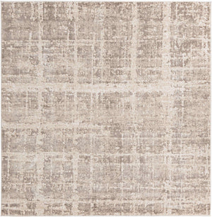 Light Brown 7' 10 x 7' 10 Jill Zarin Uptown Square Area Rug 70% Polypropylene & 30% Polyester  Contemporary Carpet for Living, Dining, Office, Bedroom for Sale at Rug Engine