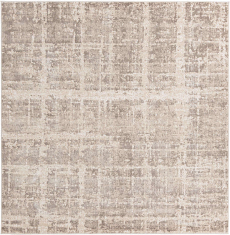 Light Brown 7' 10 x 7' 10 Jill Zarin Uptown Square Area Rug 70% Polypropylene & 30% Polyester  Contemporary Carpet for Living, Dining, Office, Bedroom for Sale at Rug Engine