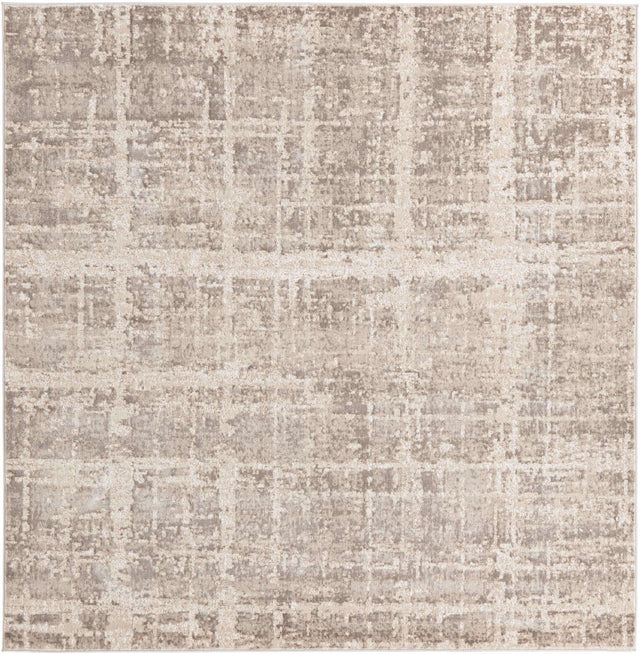 Light Brown 7' 10 x 7' 10 Jill Zarin Uptown Square Area Rug 70% Polypropylene & 30% Polyester  Contemporary Carpet for Living, Dining, Office, Bedroom for Sale at Rug Engine