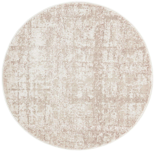 Beige 3' 3 x 3' 3 Jill Zarin Uptown Round Area Rug 70% Polypropylene & 30% Polyester  Contemporary Carpet for Living, Dining, Office, Bedroom for Sale at Rug Engine