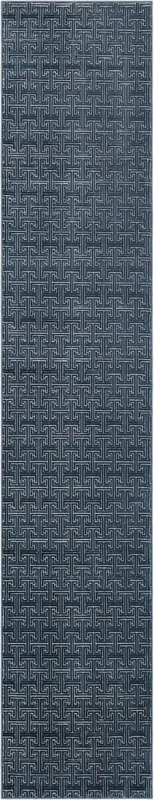 Navy Blue 2' 7 x 13' 11 Jill Zarin Uptown Runner Area Rug 70% Polypropylene & 30% Polyester  Contemporary Carpet for Living, Dining, Office, Bedroom for Sale at Rug Engine