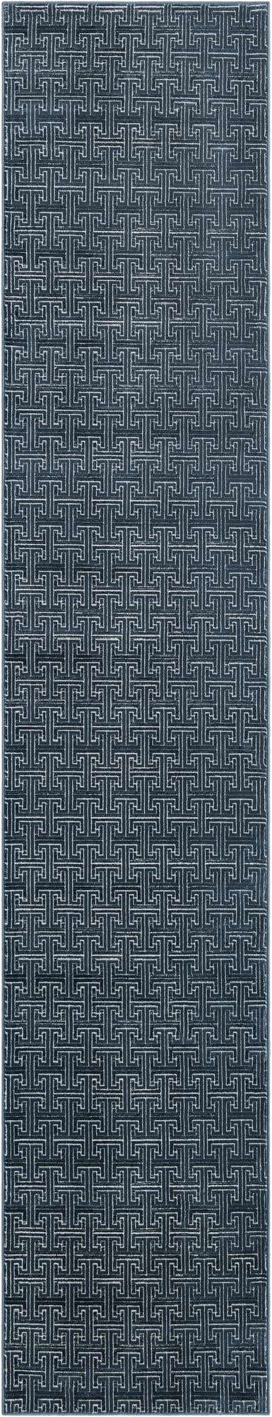 Navy Blue 2' 7 x 13' 11 Jill Zarin Uptown Runner Area Rug 70% Polypropylene & 30% Polyester  Contemporary Carpet for Living, Dining, Office, Bedroom for Sale at Rug Engine