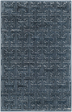 Navy Blue 2' x 3' 1 Jill Zarin Uptown Rectangle Area Rug 70% Polypropylene & 30% Polyester  Contemporary Carpet for Living, Dining, Office, Bedroom for Sale at Rug Engine