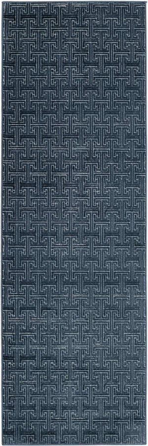 Navy Blue 2' 7 x 8' Jill Zarin Uptown Runner Area Rug 70% Polypropylene & 30% Polyester  Contemporary Carpet for Living, Dining, Office, Bedroom for Sale at Rug Engine