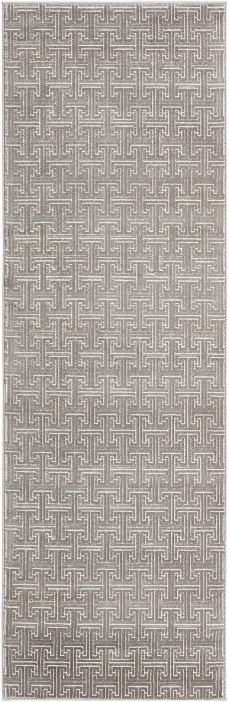 Gray 2' 7 x 8' Jill Zarin Uptown Runner Area Rug 70% Polypropylene & 30% Polyester  Contemporary Carpet for Living, Dining, Office, Bedroom for Sale at Rug Engine