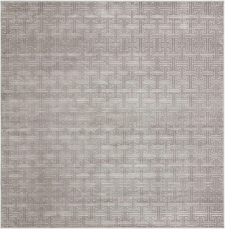 Gray 7' 10 x 7' 10 Jill Zarin Uptown Square Area Rug 70% Polypropylene & 30% Polyester  Contemporary Carpet for Living, Dining, Office, Bedroom for Sale at Rug Engine