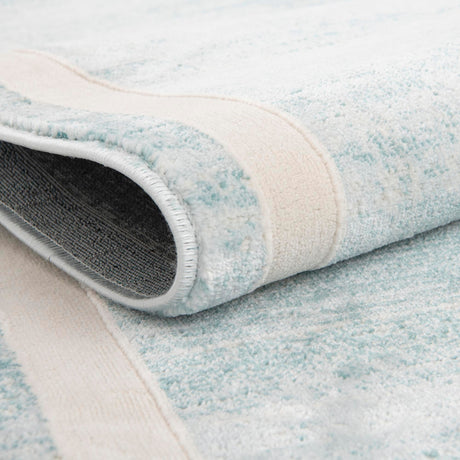 Turquoise 7' 10 x 7' 10 Jill Zarin Uptown Square Area Rug 70% Polypropylene & 30% Polyester  Contemporary Carpet for Living, Dining, Office, Bedroom for Sale at Rug Engine
