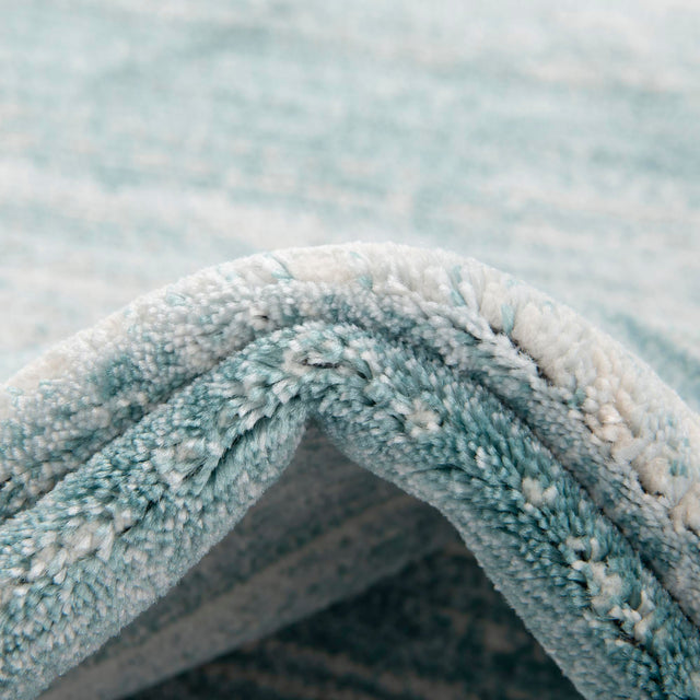 Turquoise 7' 10 x 7' 10 Jill Zarin Uptown Square Area Rug 70% Polypropylene & 30% Polyester  Contemporary Carpet for Living, Dining, Office, Bedroom for Sale at Rug Engine